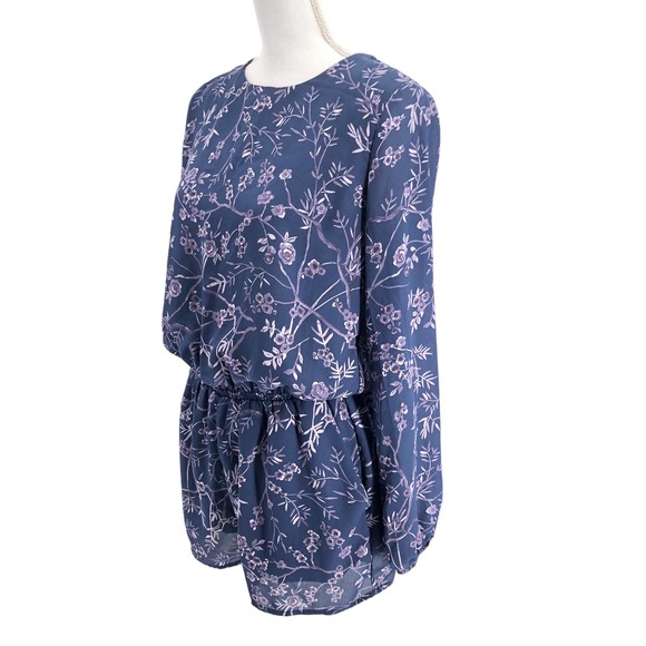 Lucca Couture Womens Size Medium Long Sleeve Keyhole Back Lightweight Romper - Picture 5 of 10